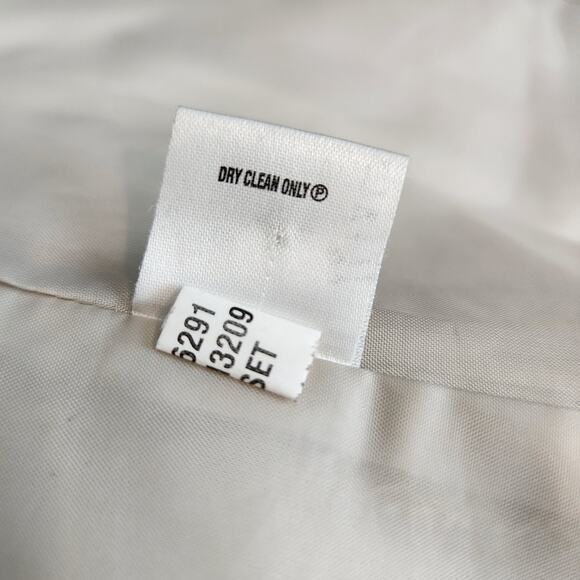 Calvin Klein Linen Blend Safari Jacket Size 14 Tan Short Sleeve - Picture 10 of 11